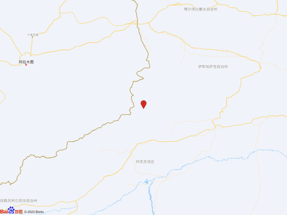 新疆阿克苏地区温宿县发生3.7级地震