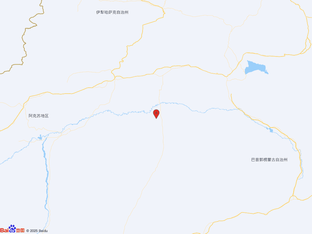 新疆巴音郭楞州尉犁县（北纬40.88度，东经84.13度）发生3.8级地震