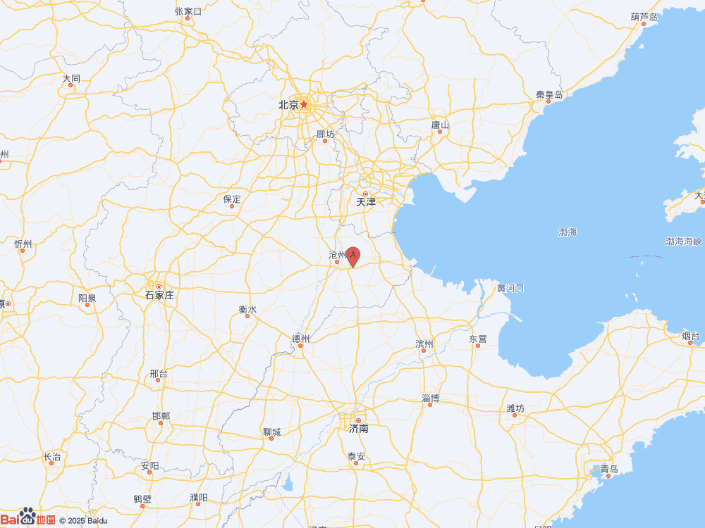 河北沧州市沧县（北纬38.29度，东经117.05度）发生2.8级地震