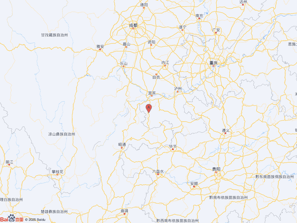 四川宜宾市高县（北纬28.34度，东经104.55度）发生3.7级地震